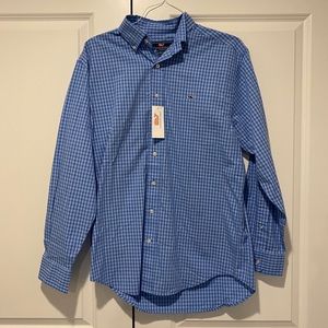 NWT Vineyard Vines Blue Checkered Shirt